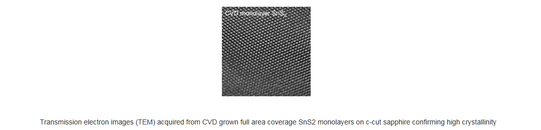 基于藍(lán)寶石襯底的全區(qū)域覆蓋的單層二硫化錫-Full Area Coverage Monolayer SnS2 on c-cut Sapphire