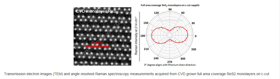 基于藍(lán)寶石襯底的全區(qū)域覆蓋的單層二硫化錸-Full Area Coverage Monolayer ReS2 on c-cut Sapphire